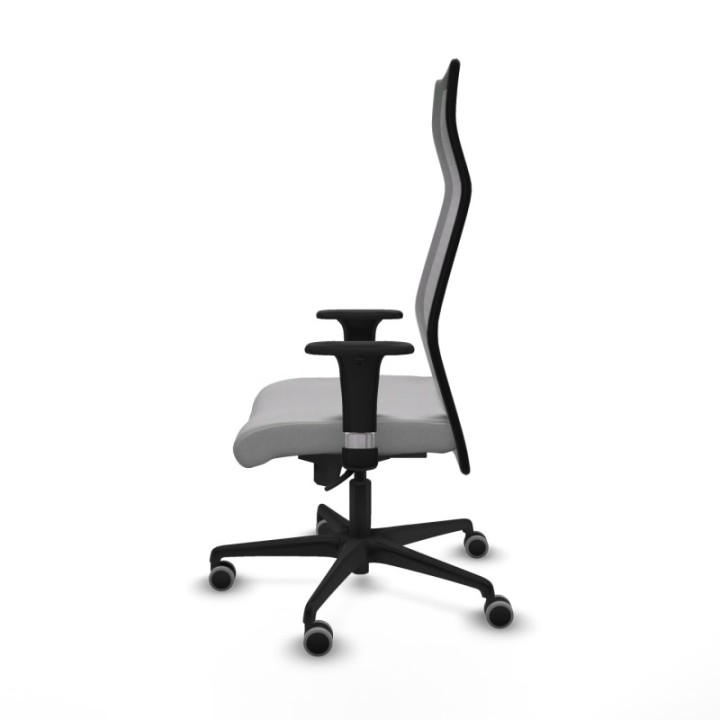 Albacete malla sincro malla negra bali gris claro brazos 1D base nailon ruedas 65mm engomadas