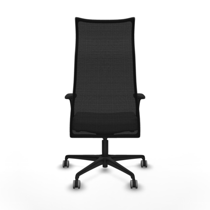 Albacete malla sincro malla negra bali gris claro brazos 1D base nailon ruedas 65mm engomadas