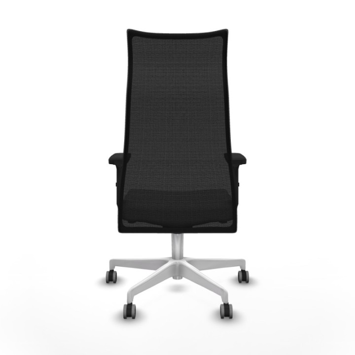 Albacete malla sincro malla negra bali gris claro brazos 2D base blanca ruedas 65mm engomadas