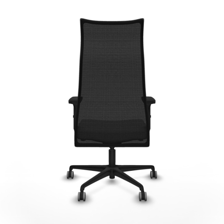 Albacete malla sincro malla negra bali gris claro brazos 2D base nailon ruedas 65mm engomadas