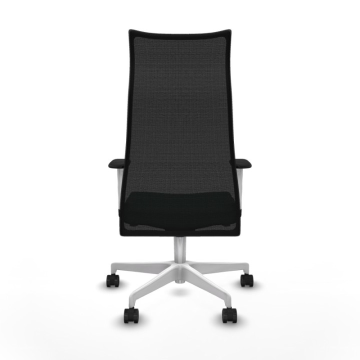 Albacete malla sincro malla negra bali verde botella brazos blancos base blanca ruedas 65 mm nailon