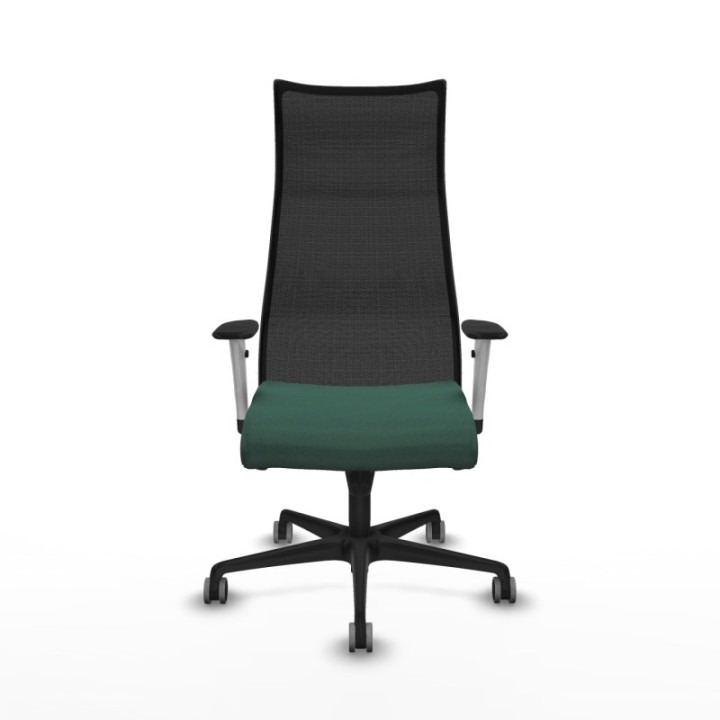 Albacete malla sincro malla negra bali verde botella brazos blancos base nailon ruedas 65mm engomadas