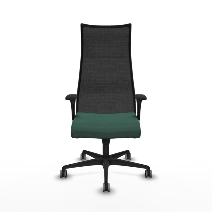 Albacete malla sincro malla negra bali verde botella brazos 1D base nailon ruedas 65mm engomadas