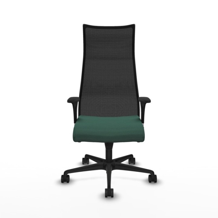 Albacete malla sincro malla negra bali verde botella brazos 1D base nailon ruedas 65 mm nailon