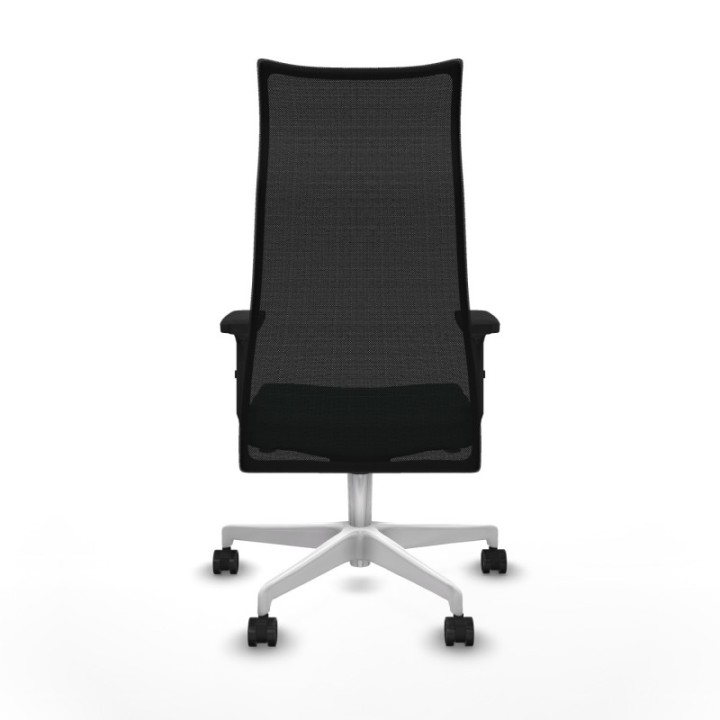 Albacete malla sincro malla negra bali verde botella brazos 2D base blanca ruedas 65 mm nailon