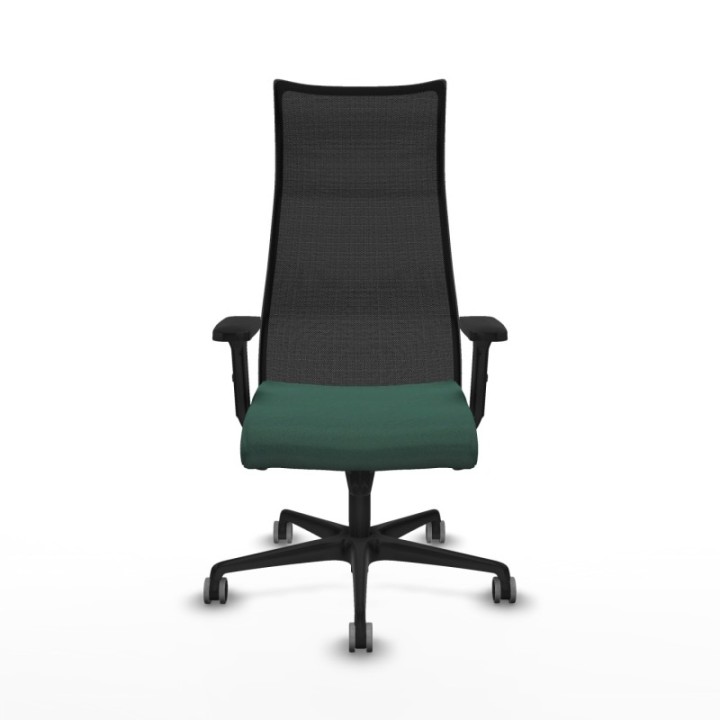 Albacete malla sincro malla negra bali verde botella brazos 2D base nailon ruedas 65mm engomadas