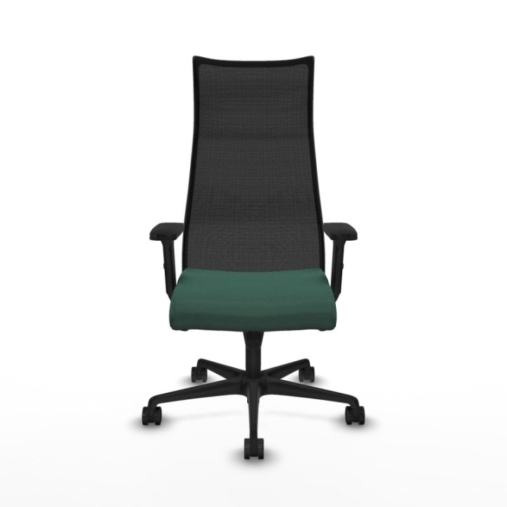 Albacete malla sincro malla negra bali verde botella brazos 2D base nailon ruedas 65 mm nailon