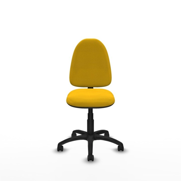 Aýna CP bali amarillo sin brazos base poliamida ruedas engomadas 50mm