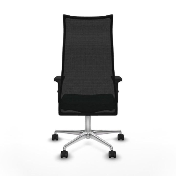 Albacete malla sincro malla negra bali verde botella brazos 2D base aluminio ruedas 65 mm nailon