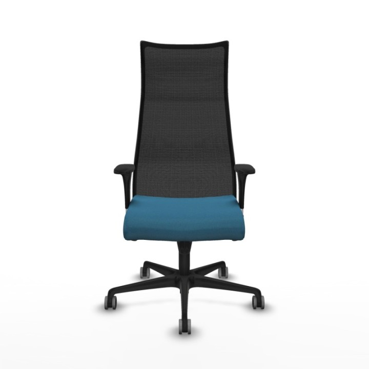 Albacete malla sincro malla negra bali verde petroleo brazos 1D base nailon ruedas 65mm engomadas