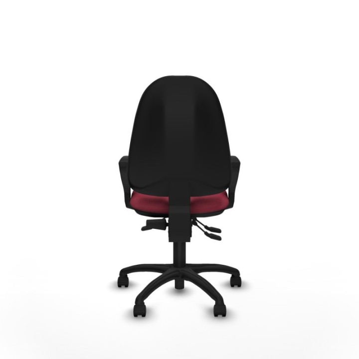 Algarra AS bali granate brazos fijos base poliamida ruedas nailon 50mm