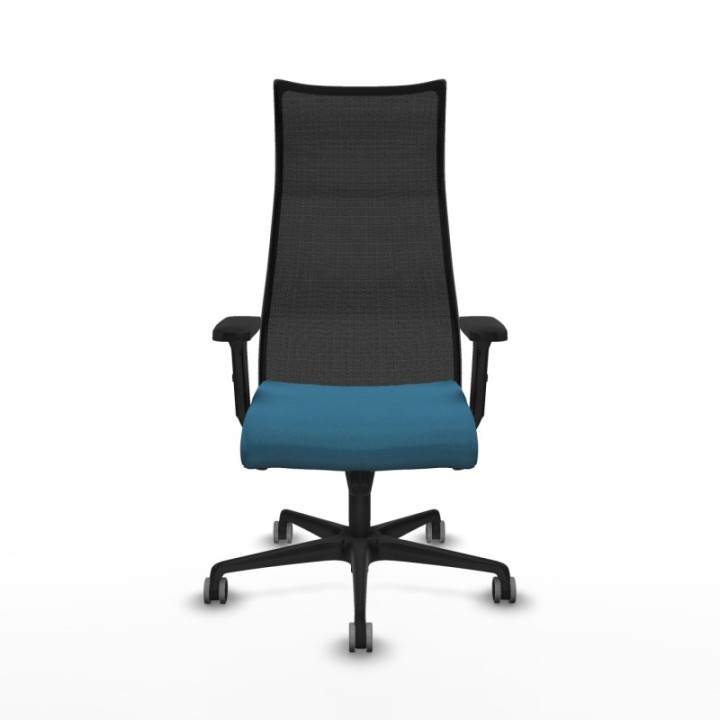 Albacete malla sincro malla negra bali verde petroleo brazos 2D base nailon ruedas 65mm engomadas