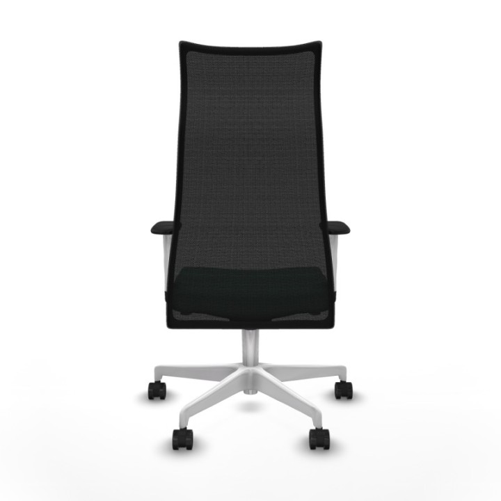 Albacete malla sincro malla negra bali verde esmeralda brazos blancos base blanca ruedas 65 mm nailon