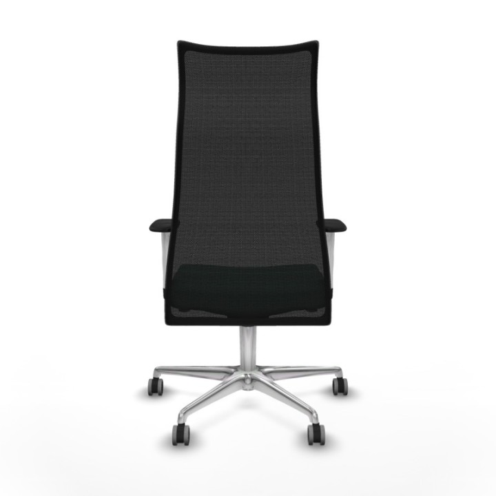 Albacete malla sincro malla negra bali verde esmeralda brazos blancos base aluminio ruedas 65mm engomadas