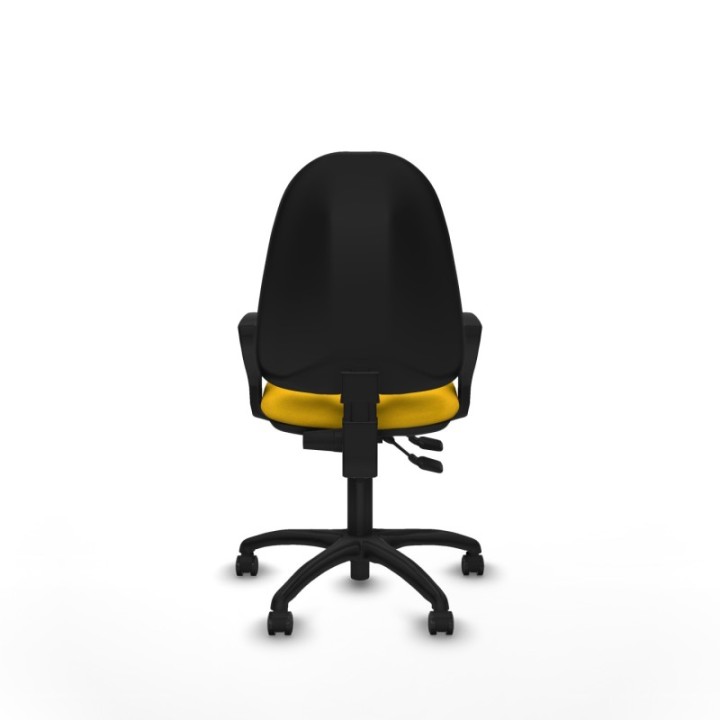 Algarra CPDM bali amarillo brazos fijos base poliamida ruedas autofrenantes 50mm