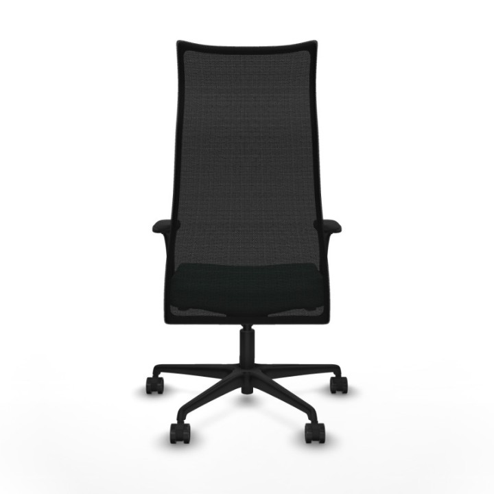 Albacete malla sincro malla negra bali verde esmeralda brazos 1D base nailon ruedas 65 mm nailon