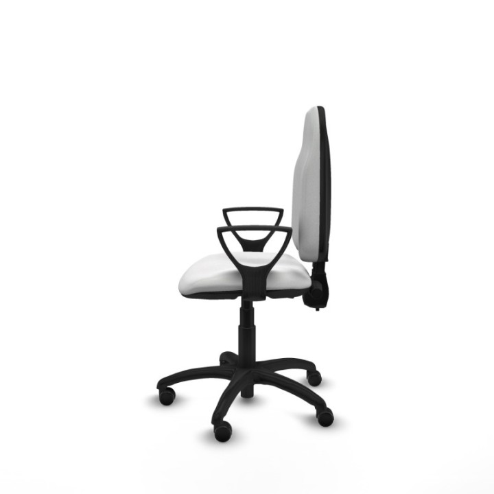 Algarra CPDM bali blanco brazos fijos base poliamida ruedas autofrenantes 50mm