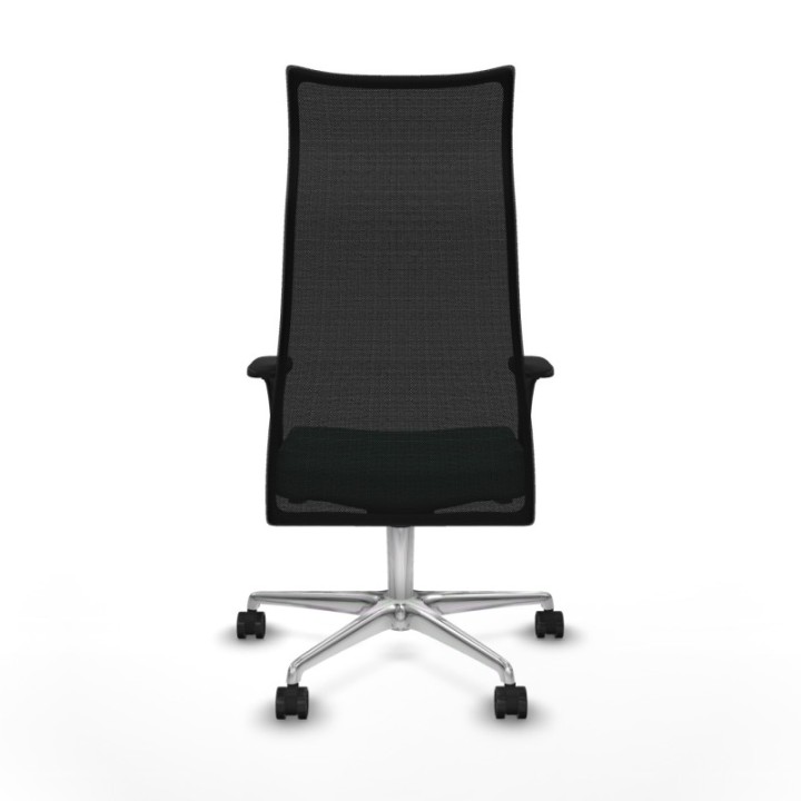 Albacete malla sincro malla negra bali verde esmeralda brazos 1D base aluminio ruedas 65 mm nailon