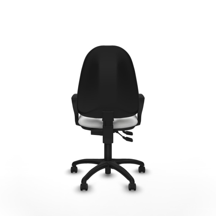 Algarra CPDM bali blanco brazos fijos base poliamida ruedas autofrenantes 50mm