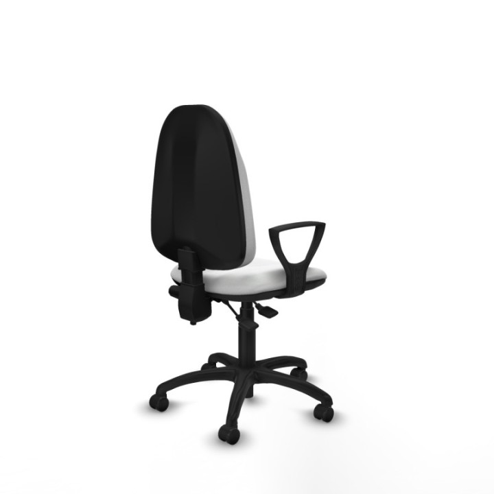 Algarra CPDM bali blanco brazos fijos base poliamida ruedas autofrenantes 50mm