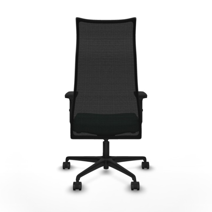 Albacete malla sincro malla negra bali verde esmeralda brazos 2D base nailon ruedas 65 mm nailon