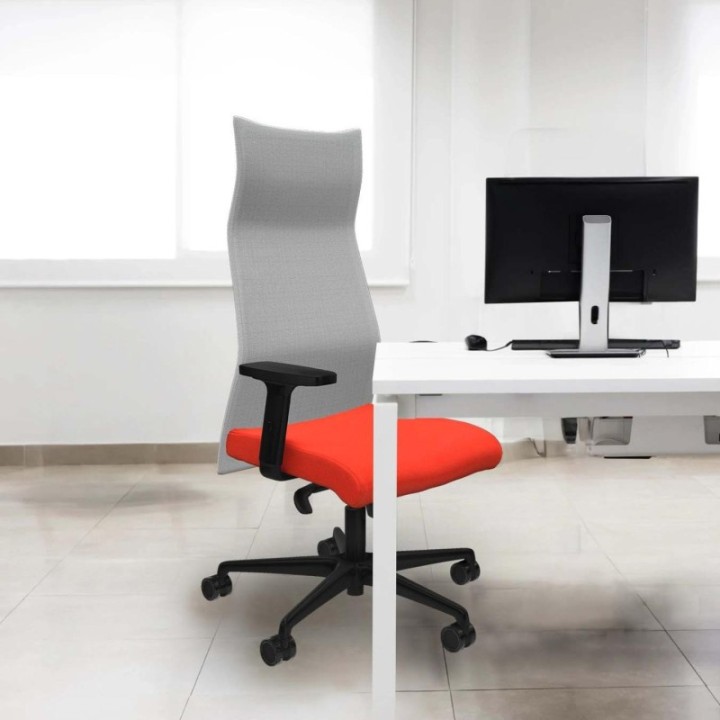 Albacete malla sincro malla negra bali verde esmeralda brazos 2D base nailon ruedas 65 mm nailon