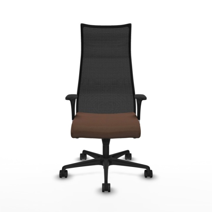 Albacete malla sincro malla negra bali marrón oscuro brazos 1D base nailon ruedas 65 mm nailon