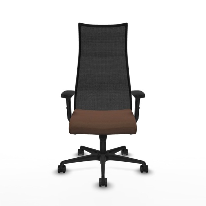 Albacete malla sincro malla negra bali marrón oscuro brazos 2D base nailon ruedas 65 mm nailon