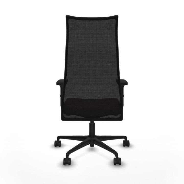 Albacete malla sincro malla negra bali marrón oscuro brazos 2D base nailon ruedas 65 mm nailon