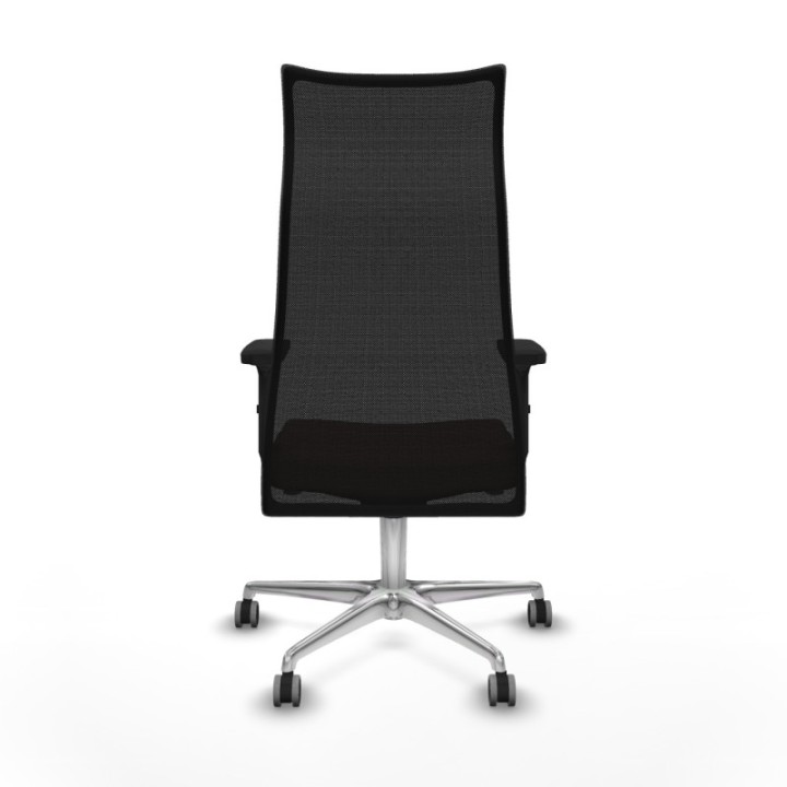 Albacete malla sincro malla negra bali marrón oscuro brazos 2D base aluminio ruedas 65mm engomadas