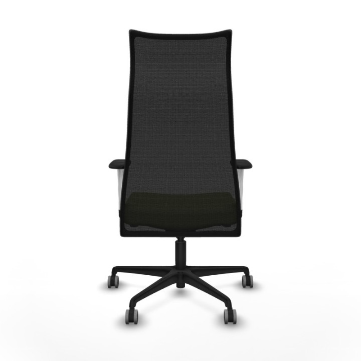 Albacete malla sincro malla negra bali verde oliva brazos blancos base nailon ruedas 65mm engomadas