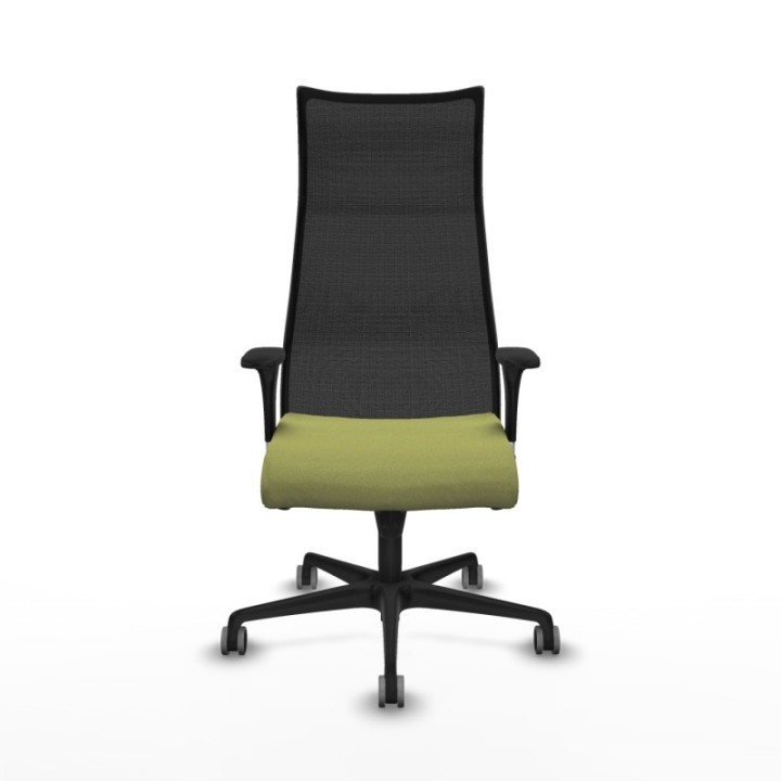 Albacete malla sincro malla negra bali verde oliva brazos 1D base nailon ruedas 65mm engomadas