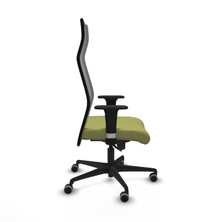 Albacete malla sincro malla negra bali verde oliva brazos 1D base nailon ruedas 65mm engomadas