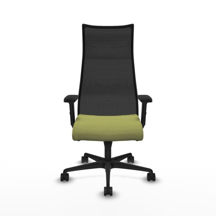 Albacete malla sincro malla negra bali verde oliva brazos 2D base nailon ruedas 65 mm nailon