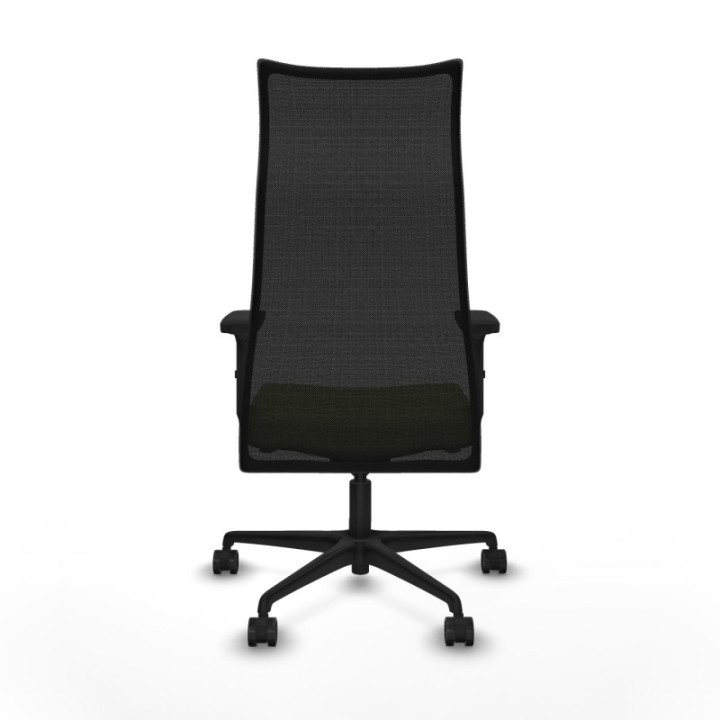 Albacete malla sincro malla negra bali verde oliva brazos 2D base nailon ruedas 65 mm nailon