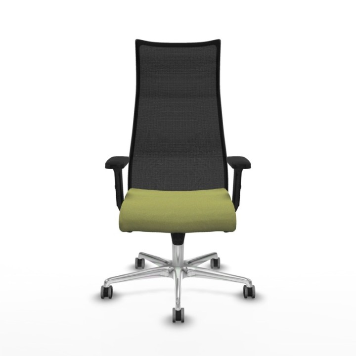 Albacete malla sincro malla negra bali verde oliva brazos 2D base aluminio ruedas 65mm engomadas