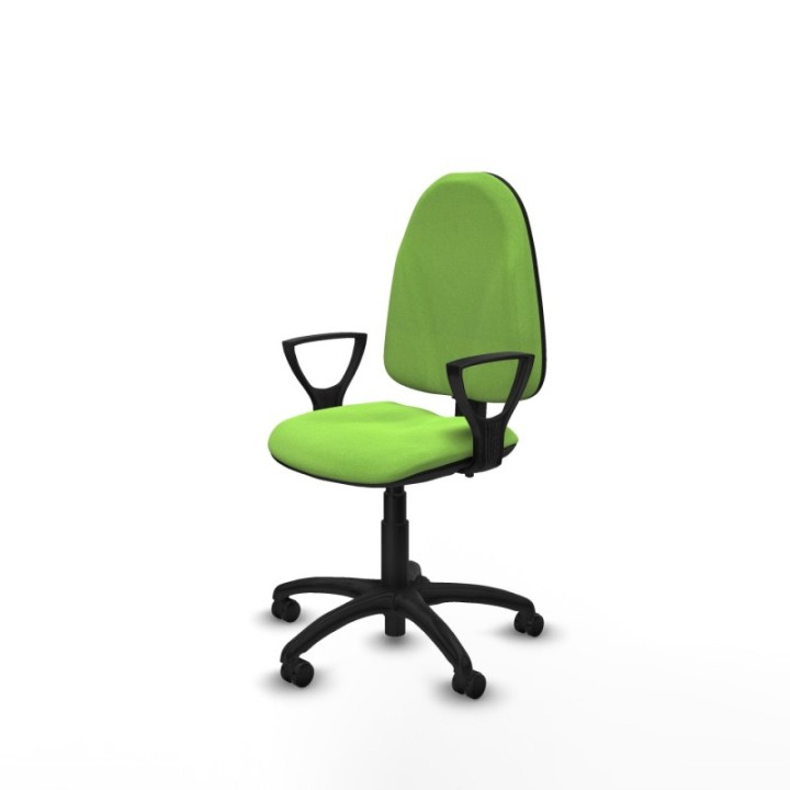 Algarra CPDM bali pistacho brazos fijos base poliamida ruedas autofrenantes 50mm