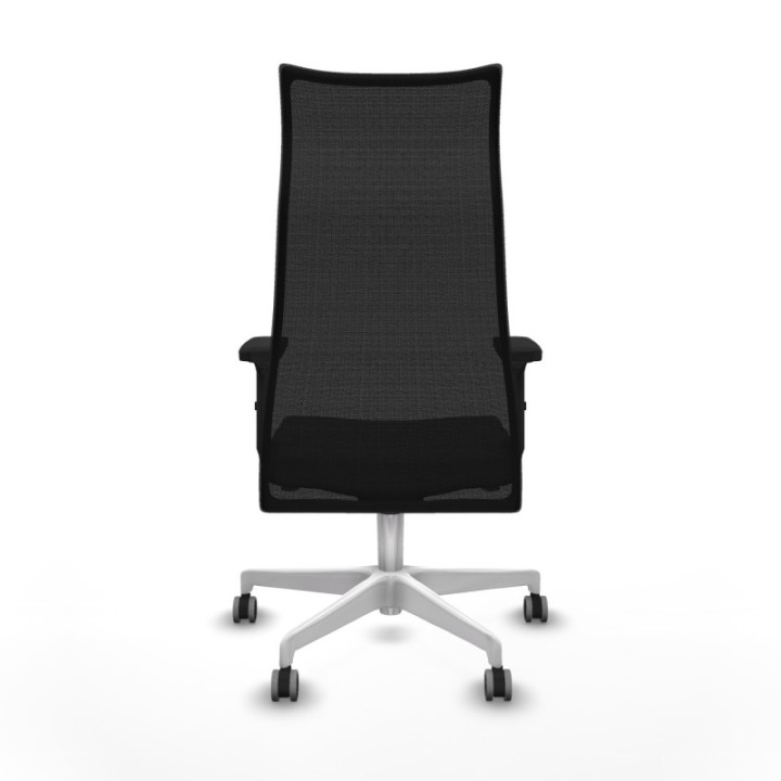 Albacete malla sincro malla negra bali gris oscuro brazos 2D base blanca ruedas 65mm engomadas