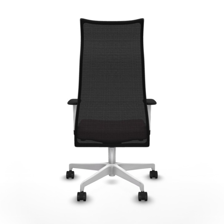 Albacete malla sincro malla negra bali rosa brazos blancos base blanca ruedas 65 mm nailon