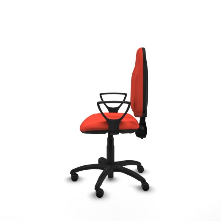 Algarra CPDM bali naranja oscuro brazos fijos base poliamida ruedas autofrenantes 50mm