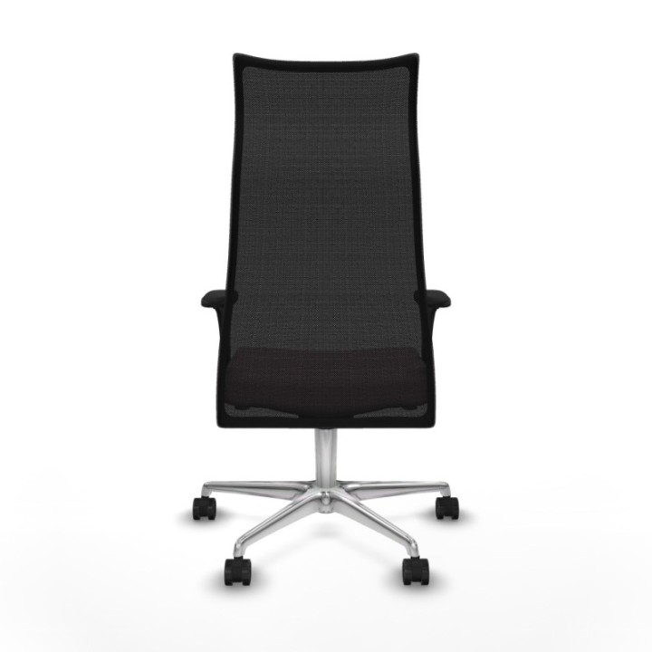 Albacete malla sincro malla negra bali rosa brazos 1D base aluminio ruedas 65 mm nailon