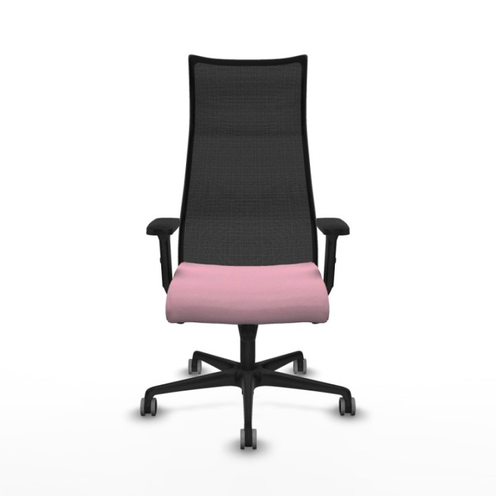 Albacete malla sincro malla negra bali rosa brazos 2D base nailon ruedas 65mm engomadas