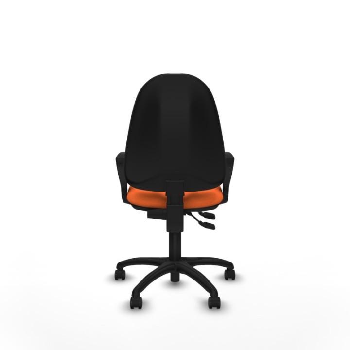 Algarra CPDM bali naranja brazos fijos base poliamida ruedas autofrenantes 50mm