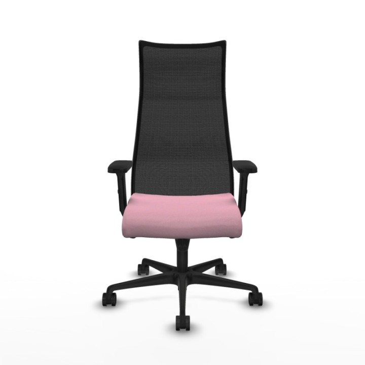 Albacete malla sincro malla negra bali rosa brazos 2D base nailon ruedas 65 mm nailon