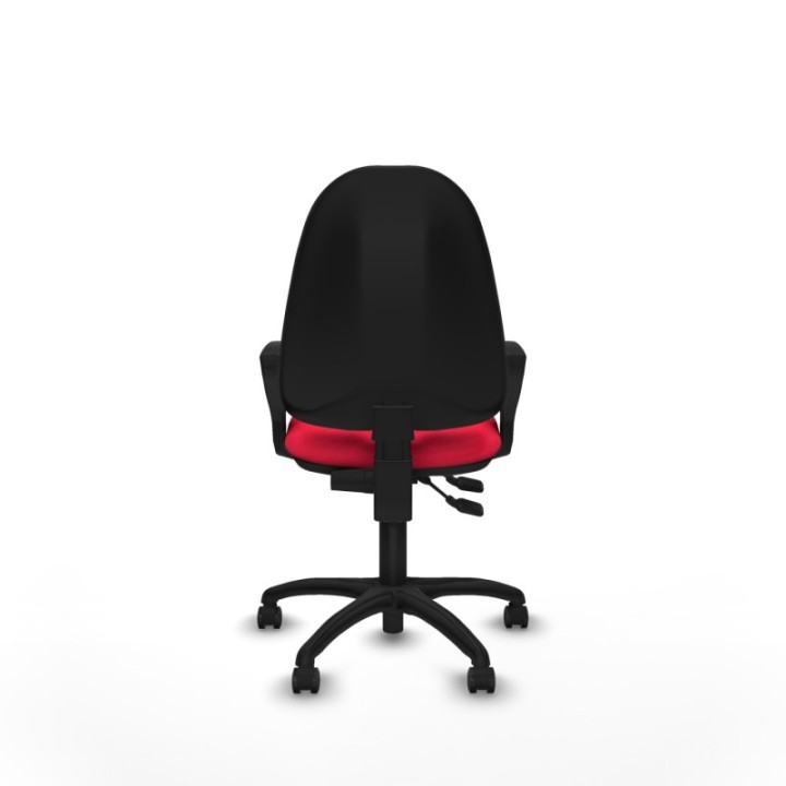 Algarra CPDM bali rojo brazos fijos base poliamida ruedas autofrenantes 50mm