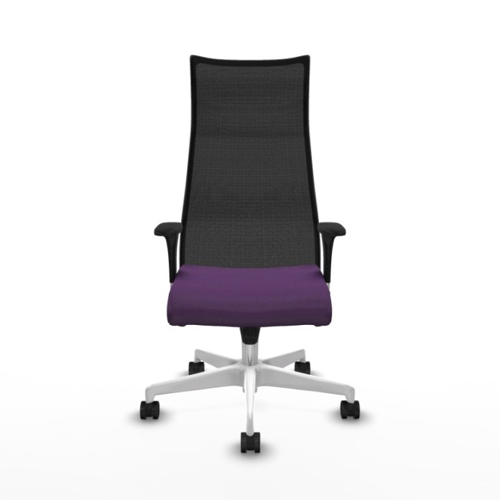 Albacete malla sincro malla negra bali morado brazos 1D base blanca ruedas 65 mm nailon