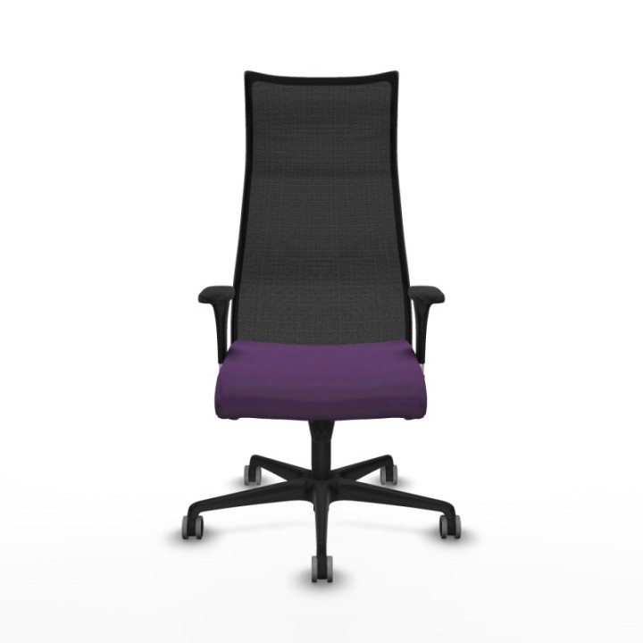 Albacete malla sincro malla negra bali morado brazos 1D base nailon ruedas 65mm engomadas