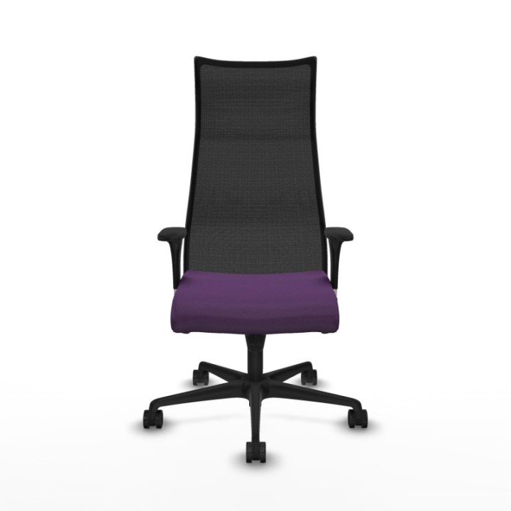 Albacete malla sincro malla negra bali morado brazos 1D base nailon ruedas 65 mm nailon