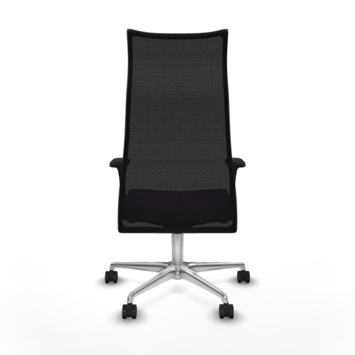 Albacete malla sincro malla negra bali morado brazos 1D base aluminio ruedas 65 mm nailon