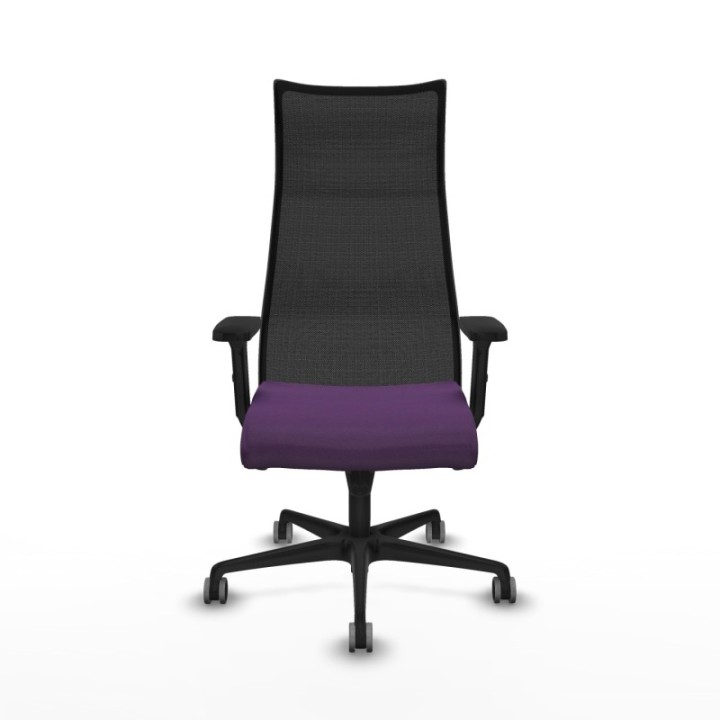 Albacete malla sincro malla negra bali morado brazos 2D base nailon ruedas 65mm engomadas